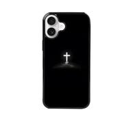 qizjio Cross Phone Case Shockproof Protective Christian Jesus Phone Cases for iPhone 16 Plus
