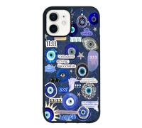 qizjio Evil Eye Phone Case Shockproof Protective for iPhone 12/12 Pro