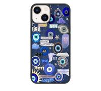 qizjio Evil Eye Phone Case Shockproof Protective for iPhone 15
