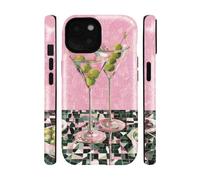 qizjio for iPhone 15 Case, Pink Martini Phone Case