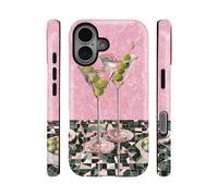 qizjio for iPhone 16 Case, Pink Martini Phone Case