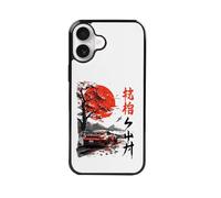 qizjio Japanese Car Anime-Inspired Phone Case - Cool Racing Illustration, Shockproof Protective Cover for iPhone 16