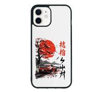 qizjio Japanese Car Anime-Inspired Phone Case - Cool Racing Illustration, Shockproof Protective Cover for iPhone 11