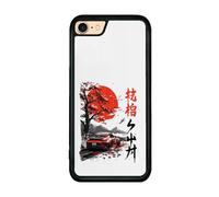 qizjio Japanese Car Anime-Inspired Phone Case - Cool Racing Illustration, Shockproof Protective Cover for iPhone 7/8/SE
