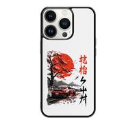 qizjio Japanese Car Anime-Inspired Phone Case - Cool Racing Illustration, Shockproof Protective Cover for iPhone 13 Pro