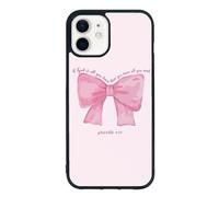 qizjio Pink Bow Phone Case Shockproof Protective Jesus Christian God Phone Cases for iPhone 12/12 Pro