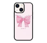 qizjio Pink Bow Phone Case Shockproof Protective Jesus Christian God Phone Cases for iPhone 13 Mini