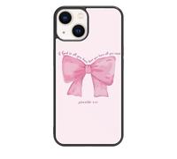 qizjio Pink Bow Phone Case Shockproof Protective Jesus Christian God Phone Cases for iPhone 15