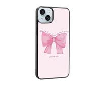 qizjio Pink Bow Phone Case Shockproof Protective Jesus Christian God Phone Cases for iPhone 15 Plus