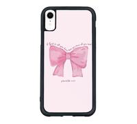 qizjio Pink Bow Phone Case Shockproof Protective Jesus Christian God Phone Cases for iPhone XR