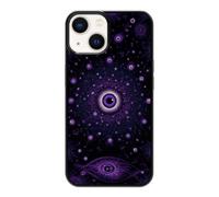 qizjio Purple Cosmic Eye Phone Case, Shockproof Protective Cover for iPhone 15