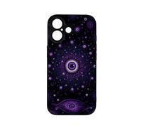 qizjio Purple Cosmic Eye Phone Case, Shockproof Protective Cover for iPhone 17