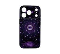 qizjio Purple Cosmic Eye Phone Case, Shockproof Protective Cover for iPhone 17 Pro