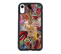 qizjio Vintage Mosaic Phone Case Shockproof Protective Tiles Collage Phone Case for iPhone XR