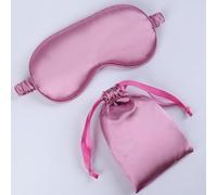 QIZLDBGF Adjustable Comfortable Sleep Mask with Elastic Band, Ultra Smooth and Soft Purple Two Piece Silk Eye Mask, Perfect for Travel and Napping