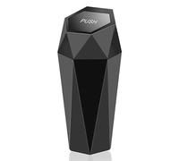 QIZUN 1 Piece Car Trash Can for BMW 1 2 3 4 5 6 7 8 Series, Diamond Design Automotive Garbage Bin Portable Mini Dustbin for Vehicle Interior Organization
