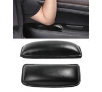 QIZUN 2 Pcs Car Armrest Cushion for MG ZS 20-26 | Soft Memory Foam Core Wear Resistant PU Leather Adhesive Support Knee Cushion Comfort Driver Pad Fatigue Relief