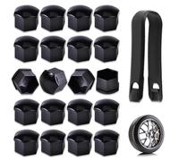 QIZUN 20Pcs Wheel Nut Caps Fits for Kia Ceed Proceed XCeed SW GT 2018-2023 2024, Lug Nut Covers Hexagonal Bolt Protector Premium Durable Plastic Black,19mm