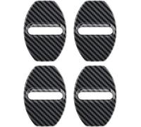 QIZUN 4Pcs Car Door Lock Protective Covers for Audi A2 (Typ 8Z), Stainless Steel Latches Protection Rustproof Guards Anti-Corrosive Trim Accessories,Carbon Fiber