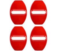 QIZUN 4Pcs Car Door Lock Protective Covers for Audi A2 (Typ 8Z), Stainless Steel Latches Protection Rustproof Guards Anti-Corrosive Trim Accessories, Red
