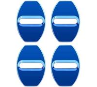 QIZUN 4Pcs Car Door Lock Protective Covers for Audi A2 (Typ 8Z), Stainless Steel Latches Protection Rustproof Guards Anti-Corrosive Trim Accessories, Blue