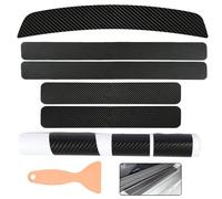 QIZUN 5Pcs Car Door Sill Strips for Suzuki Across 2020-, Car Scuff Plate Guards, Waterproof Threshold Protector Cover Pack