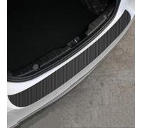 QIZUN Carbon Fibre Leather Boot Sill Protector for VW Crafter/Grand California 2006-2017, Rear Bumper Guard Scratch Resistant Trunk Edge Cover Trim Black
