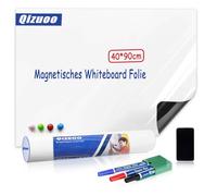 Qizuoo Magnetic Whiteboard Paper,40×90cm Self-Adhesive White Board for Wall,Suitable for use as BulletinBoards,to-do Lists,Schulen,Büros und Familien