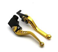 Qjahxkf Clutch Lever Fits for CB CBR 650 R CB650 CBR650 650R CB650R CBR650R 2020 2021 2022 Motorcycle Short/Long Handle Brake Clutch Levers(Short Gold)