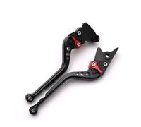 Qjahxkf Clutch Lever Rake Clutch Levers Fits for Suzuki for GSX-R1000 -R 2007 2008 Motorcycle Adjustable Long/Short Handle Brake Clutch(Long Black)