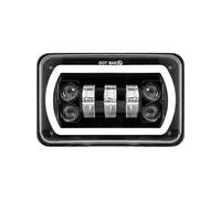 Qjahxkf Headlamp 4X6inch Square Headlight LED Driving Light 12V For Buick For Electra For Regal For Riviera For LeSabre 1975-1990 Front Lamp Assembly(1piece LED Headlight)