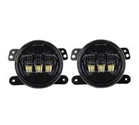 Qjahxkf Headlamp A Pair 4 Inch LED Fog Lights 60W Round Car Driving Light Off Road Fog Lamps For Dodge For Grand For Chrysler 2005-2013 Front Lamp Assembly(No Halo)