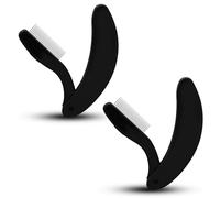 Qjaiune 2 Pack Metal Eyelash Comb Separator, Foldable Eye Lash Separator Tool Stainless Steel Teeth Eye Lash Brush, Folding Eyelash Brush Black Mascara Comb