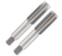 Qjaiune 2pcs M20x1.5 Tap, M20 Metric Thread Tap Right Hand Thread Tapping Tool, HSS Thread Milling Taps (M20 x 1.5, Taper & Plug Tap)