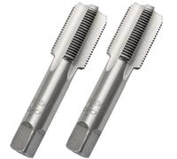Qjaiune 2pcs M22x1.5 Tap, M22 Metric Thread Right Hand Tapping Tool, HSS Thread Milling Taps (M22 x 1.5, 1 Pair)