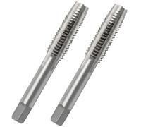 Qjaiune 2pcs M8x1.25 Tap, M8 Metric Thread Right Hand Tapping Tool, HSS Thread Milling Taps (M8 x 1.25, 1 Pair)