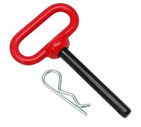Qjaiune Lawn Mower Trailer Hitch Pin 1/2 x 3-5/8 Inch Trailer Gate Pin, Heavy Duty Towing Hitch Pin with Rubber Coated, Garden Tractor Trailer Hitch Pin for ATV, Golf Cart, RV, Truck, Boat, Car