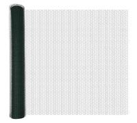 QJBSAVVA Hexagonal Garden Fence Panel 10 x 1.2 m Green PVC Mesh Outdoor Privacy Screen for Garden Border Dog Barrier Terrace Patio Lawn