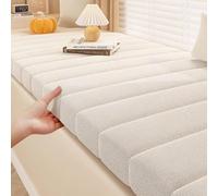 QJCHLO Custom Window Seat Cushion Indoor, Bay Window Bench Cushions for Indoor Furniture, Comfortable Foam Support, Non Slip Bottom, Splash Proof, Anti Scratch, Made to Fit Any Size(6cm)
