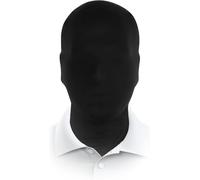 QJDFLL 2 Pack Black Full Face Mask Cover, Faceless Skin Masks, Halloween Cosplay, Spandex Hood Mask for Unisex Cosplay (1pc Halloween faceless mask)