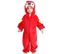 QJDFLL Baby Costume,Baby Animal Halloween Flannel Home Clothing(Red,12-18 Months)