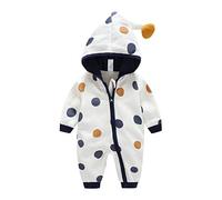 QJDFLL Boy Girl Romper Infant Floral Playsuit Ruffle Baby Outfits Jumpsuit Girls Romper&Jumpsuit(Blue,12-18 Months)