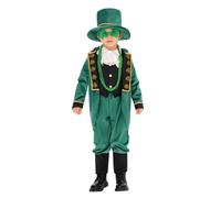 QJDFLL Elegant Style Childrens Gentleman For Cosplay Stage Performance And Holiday Party Events funny irish gifts(Dark Green,L)