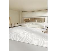 QJDTZMD Area Rugs Living Room 140 x 160 cm Rug Rectangular Machine Washable Soft Short Pile Carpet for Bedroom Kitchen Modern geometric lines grey
