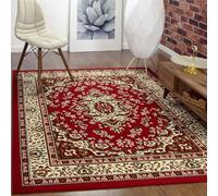 QJDTZMD Large Area Rugs 200 x 250 cm Non Slip Soft Short Pile Carpet Easy To Clean Rugs for Dining Room Bedroom Living Room Retro ethnic style red and yellow