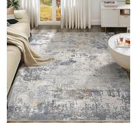 QJDTZMD Large Area Rugs 200 x 250 cm Non Slip Soft Short Pile Carpet Easy To Clean Rugs for Dining Room Bedroom Living Room Modern ink gray blue