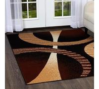 QJDTZMD Large Area Rugs 200 x 250 cm Non Slip Soft Short Pile Carpet Easy To Clean Rugs for Dining Room Bedroom Living Room modern retro abstract red yellow