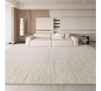 QJDTZMD Large Area Rugs 200 x 250 cm Rug forLiving Room Non Slip Soft Short Pile Easy To Clean Carpet for Dining Room Bedroom Modern abstract ink beige grey