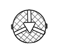 QJDYELXNZL Universal 5.7inch Motorcycle Front Headlight Lampshade Mesh Grill Cover Mask Protector Guard For CB400SS ENGN CG 125 250 Headlamp Grilles Cover