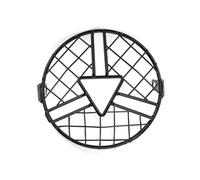 QJDYELXNZL Universal Motorcycle Headlight Protector Guard 6.5inch Light Lamp Metal Cover Mesh Grill Mask For Ho&nda CG125 GN125 For Kawa&saki Headlamp Grilles Cover